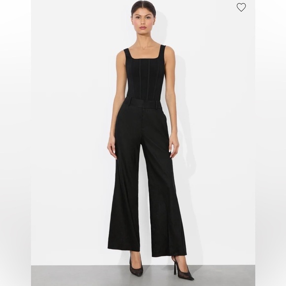 Alice + Olivia Pants - Alice + Olivia‎ Black Flare Modern Trousers